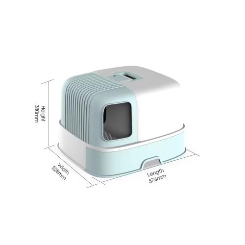 Misam Anti-Splashing Cat Litter Box With Handy Litter Scoop