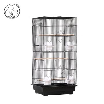 Misam Pet Bird Cages Black White Golden