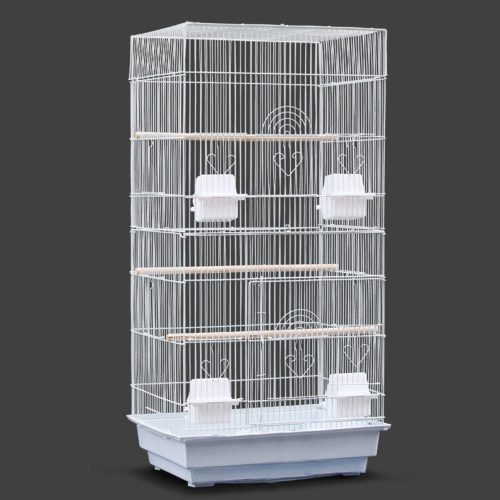 Misam Pet Bird Cages Black White Golden