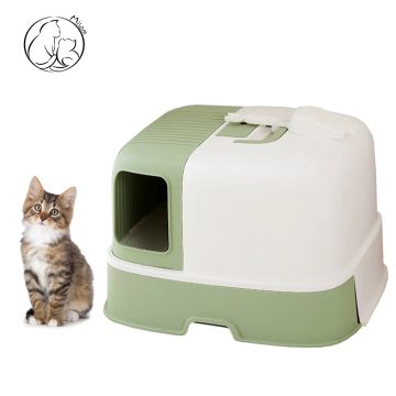 Misam Anti-Splashing Cat Litter Box With Handy Litter Scoop