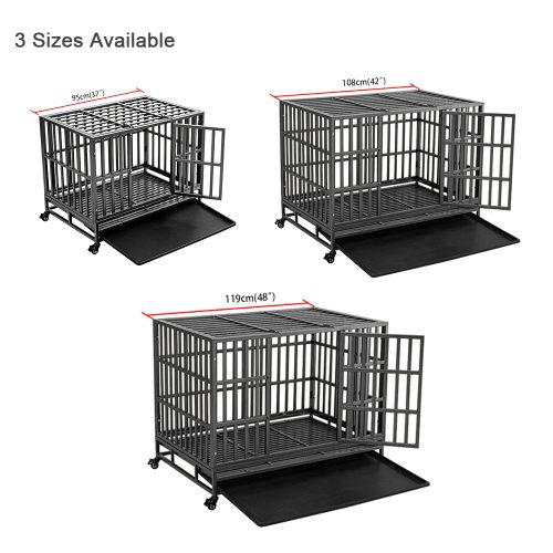 Misam Heavy Duty Metal Dog Cage Kennel
