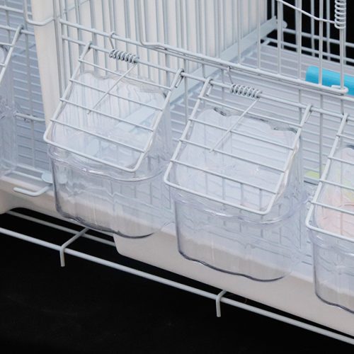 Misam White Divider Birdcages