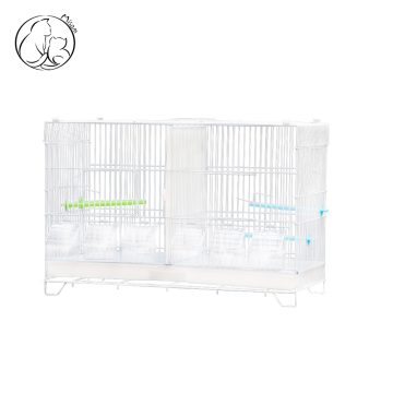 Misam White Divider Birdcages