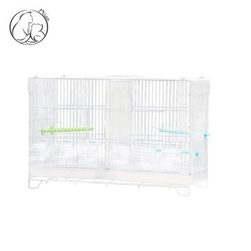 Misam White Divider Birdcages