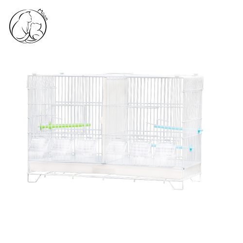 Misam White Divider Birdcages