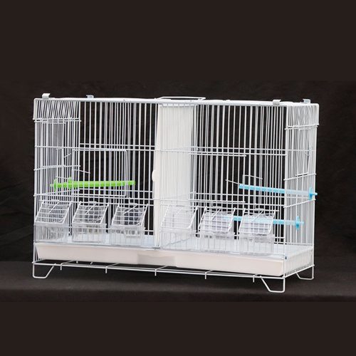 Misam White Divider Birdcages