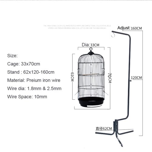 Misam ClassicRoundBirdCage
