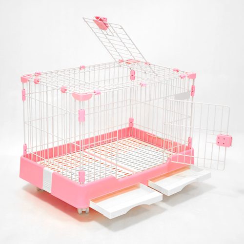 Misam Heavy Duty Plastic Floor Dog Cage