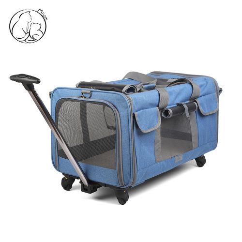 Misam Pet Travel Carrier on Wheels