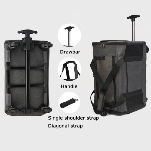 Misam Pet Carrier on Wheels-Small size