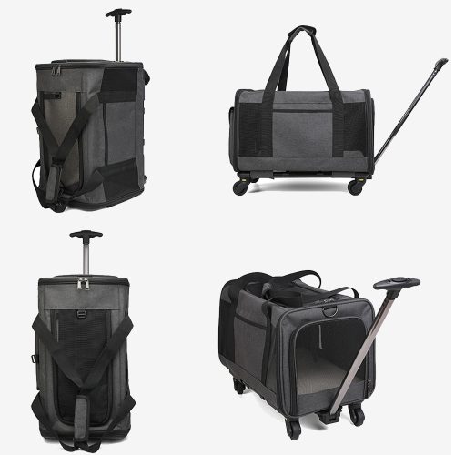 Misam Pet Carrier on Wheels-Small size