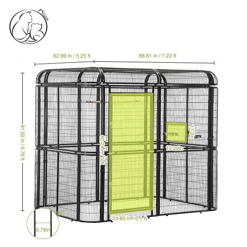 Misam Large Walk-in Bird Cage Durable Pet House Birdcage