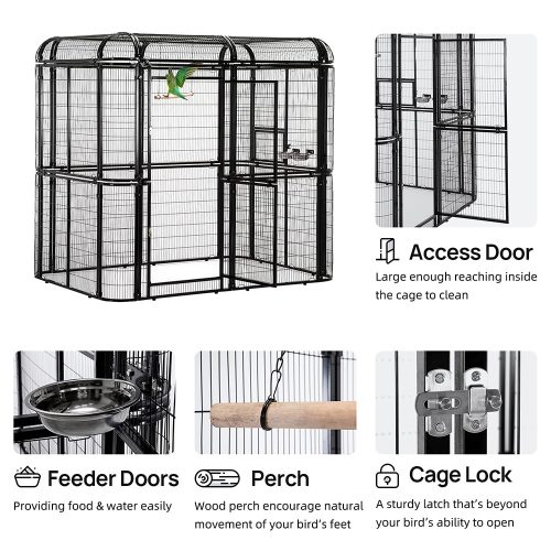 Misam Large Walk-in Bird Cage Durable Pet House Birdcage